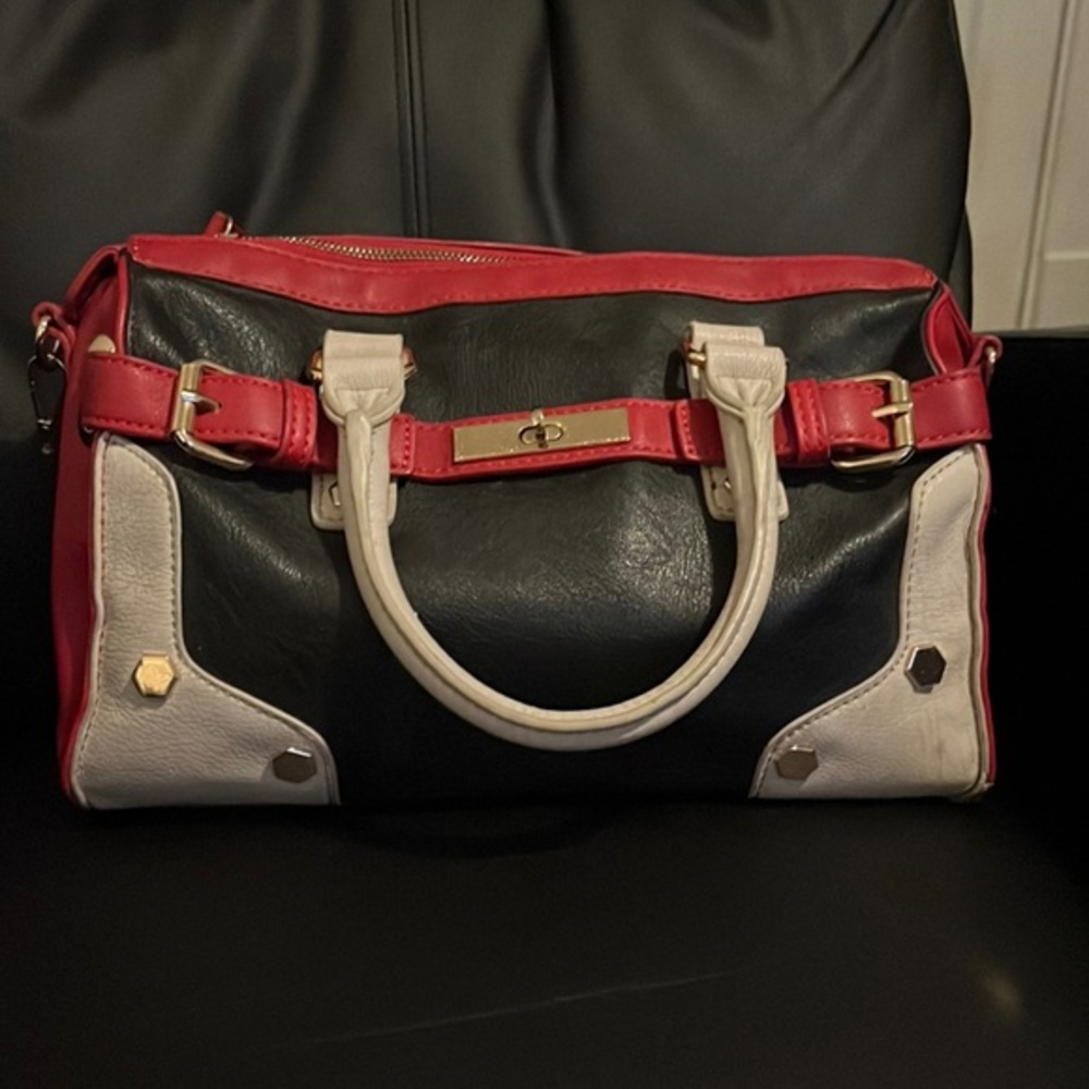 Melia Bianca Vegan Leather Colorblock Purse